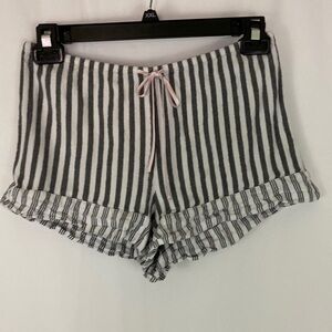 Victoria’s Secret Gray and White with Silver Thread Shorts Size S